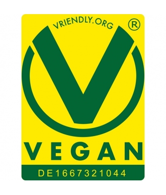 V-Label Vegan Zertifizierungsnummer naftie Bio Kürbis Liebe