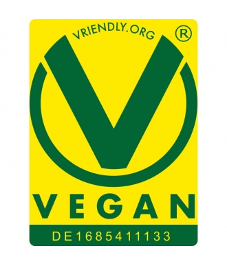 V-Label Vegan Zertifizierungsnummer naftie Bio Futteröl Gelenk Zauber