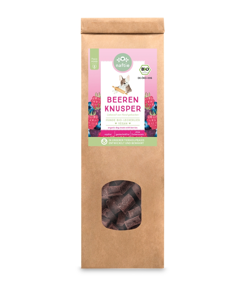 naftie vegane Hundekekse Bio Beeren Knusper